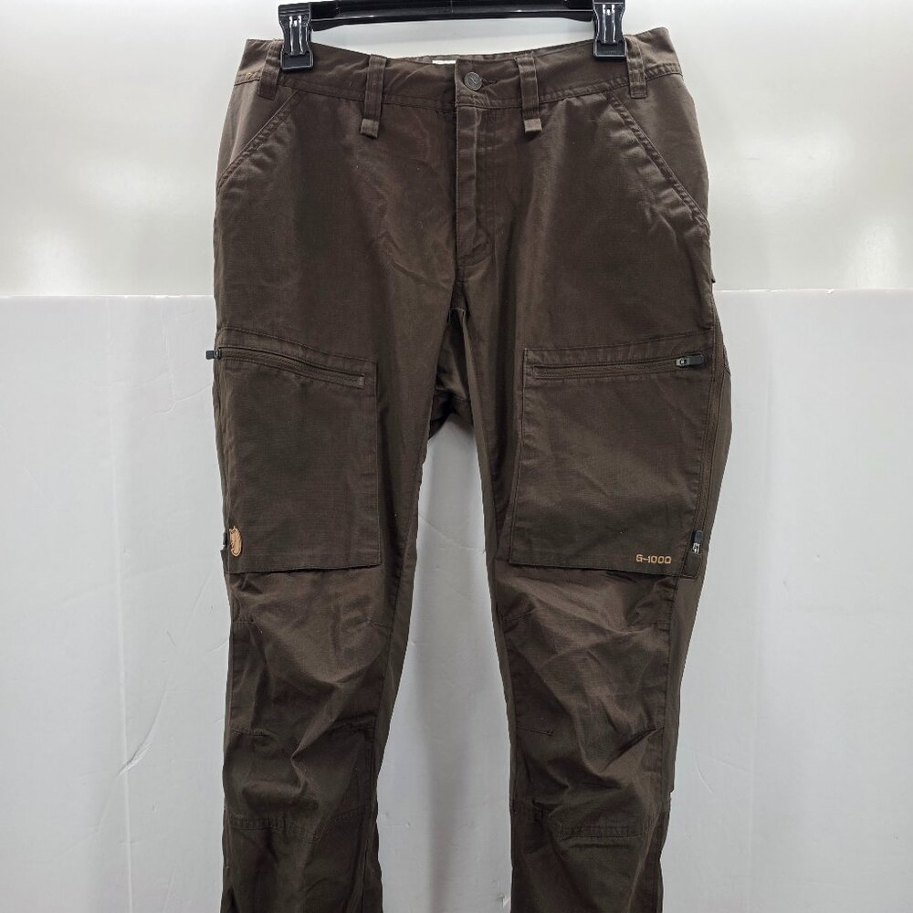 Fjallraven Pants Womens 38 Brown Abisko Lite Trekking G-1000 Outdoor Hiking